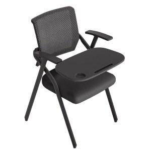 일체형 책상 의자 폴딩 테이블 책걸상 접이식 초대형 자습실 학원 블랙 수강용