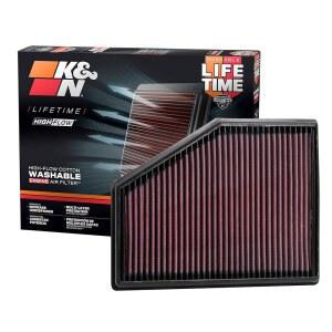 K&N 고유량 오리지널 라이프타임 엔진 에어 필터: 파워 향상: 프리미엄, 워셔블: 2015-2024 BMW와 호환: (일부 모델 제품 설명 참조) 33-3079