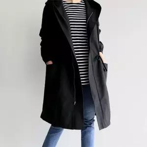 롱 캐주얼 점퍼 조거 여자점퍼 후드 항공 트렌치코트 집업 빅포켓 아웃도어 야구 원템1