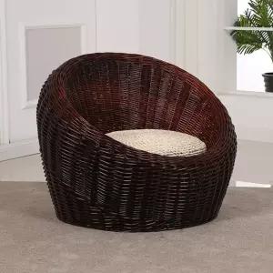 쇼파 휴식 등나무 낮은 좌식소파 싱글 스툴 1인용 발코니