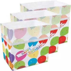 클린 큐브 13갤런 일회용 팝업 쓰레기통(3팩) 한 가방 포함 - 파티 이벤트 및 주방용 접이식 쓰레기통