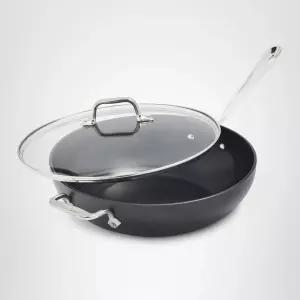 올클래드 HA1 하드 아노다이징 논스틱 셰프용 팬 12인치 인덕션 오븐 브로일러 세이프 500F 뚜껑 350F 냄비