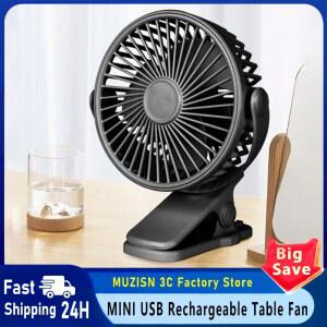 USB 충전식 테이블 팬 클립 온 유형 휴대용 미니 책상 조명 공기 냉각기 야외