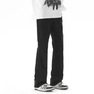 남자 블랙 캐주얼 빈티지 긴바지 부츠컷 데님팬츠 봄가을 와이드핏 청바지 패피3