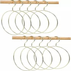 옷장용 황금 스카프 정리함 옷 벨트/스카프 걸이 넥타이 숄 베일 파시미나스 디스플레이 정렬을 위한 공간