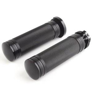 블랙 오토바이 핸들 바 스 터 1200 투어링 그립 22mm 로드 팻 78 할리 다이나 보이 인치 1 소프 킹 핸드 883