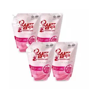 애경 울샴푸(리필 1.4L) 오리지널-4개 일반 드럼겸용 빨래