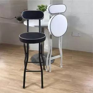 접이식 스툴 홈바 의자 캐비닛 검정 휴대용 식탁 바체어