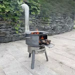 가마솥화덕 아궁이 무쇠화로 드럼통 숯불 장작 주물