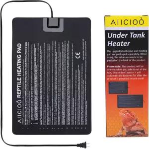 아이시오 파충류 난방 패드 - 뱀도마뱀 테라리움을 위한 에르미트 게 히터 온열 매트 16와트