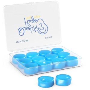 [미국배송] 고품질 실리콘 이어플러그 6쌍 - 수영장 서핑용 몰드형 소음 제거 서핑 목욕용 워터 스키 코골이 수면 차단 수영 성인용 젤 왁스