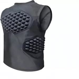 스톤키스 유소년 야구 가슴 보호 셔츠 심장 흉골 보호대가 있는 패딩 압축 조끼 갈비뼈 및 뒷면 패드