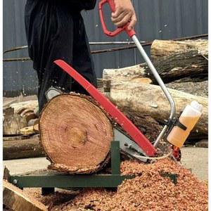 통나무 절단기 나무 쪼개는 캠핑장 자르기 땔감 기계