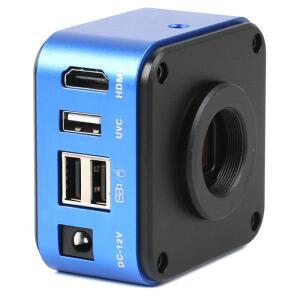 2K HDMI USB TV 모니터 산업 측정 비디오 삼안 단자체 현미경 카메라 현미학 PC C-마운트 디지털