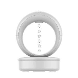 반중력 역류 물시계 선물 이중 자기부상 기둥 모래시계 모델 역중력 블랙