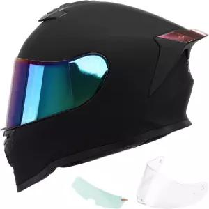 RSYSO DOT 풀페이스 모터사이클 헬멧 승인 오토바이 레이싱 스트리트 바이크 경량