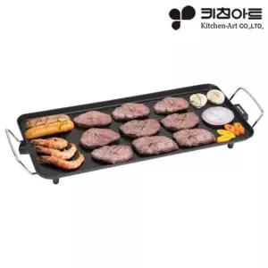 키친아트A17XH/68cm 코코 플러스 통주물 전기그릴 대형 사각 전기팬 부침팬 삼겹살 구이팬