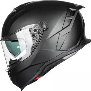 ILM 모터사이클 헬멧 남성용 듀얼 바이저 스트리트 레이싱 풀페이스 파워스포츠 캐스코 MF567(매트 블랙