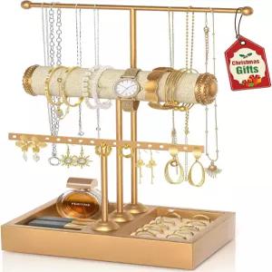 보푸오스 주얼리 스탠드 홀더 정리함 - 그녀 여성 틴 걸스 딸 여자친구 여동생 엄마 아내 목걸이 팔찌 반지