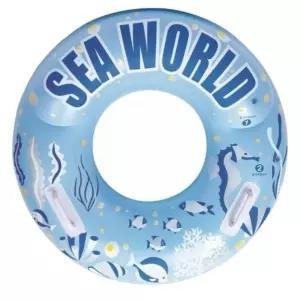 sh) 80cm 수영 튜브 KC인증 물놀이용품 청소년 손잡이 어린이 물놀이 국내산 원형 씨월드