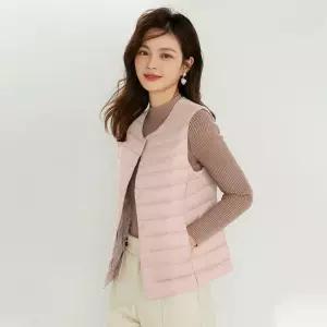 여성용 6컬러 오리털 경량 패딩조끼