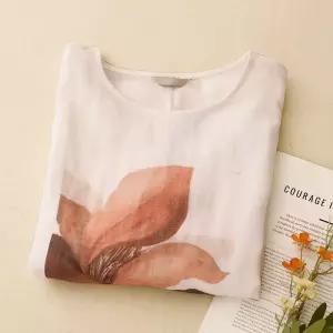 여친 여름 상의 반팔 러블리 티 라운드 프린트 다올1