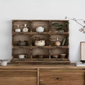 머그컵 진열장 홈카페 찻잔 컵진열대 수납장 카페 엔틱