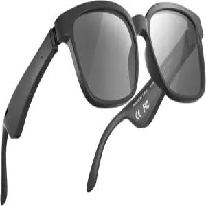 비히마이 스마트 글래스 남녀용 블루투스 5.3 스피커가 장착된 편광 선글라스 음성 제어 및 볼륨 조절