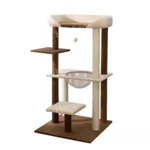 낮은 캣워커 캣 해먹 기둥 프리미엄 고양이원목 투명 반려묘 소형 세트 창문캣타워 캣타워