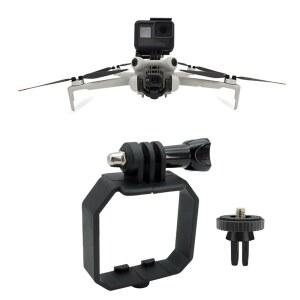 미니 4 프로 드론 카메라 마운트 탑 캐리 확장 브래킷, 1/4 나사 삼각대 어댑터, DJI / 3 액션 LED 비행등용 액세서리 지원