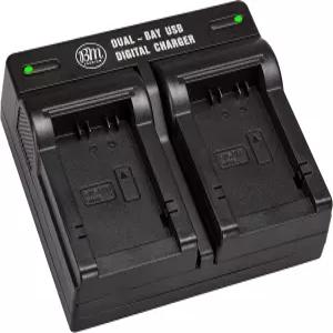 BM Premium DMW-BMB9 Dual Bay Battery Charger for Panasonic Lumix DC-FZ80 DC-FZ80D DMC-FZ40K