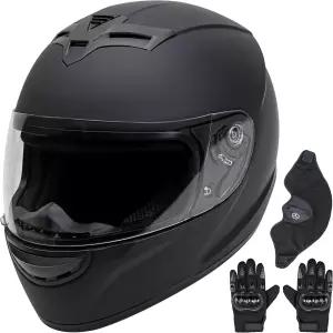 카트맨 풀페이스 모터바이크 헬멧 - 레이싱 및 스트리트 바이크용 DOT 인증 공기역학적 디자인의 바이저