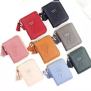 교통카드 여성 선물명함집 SLT-A22 카드지갑 고양이지퍼 블랙 KWBA3B0B