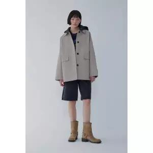 [VOV](광주신세계)보브 패딩 후드 본딩 하프 자켓(7156110003)