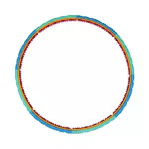 sh) 실내 훌라후프 지압훌라후프 홈트 돌기 조립식 뱃살