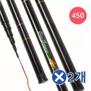 sh) 레저 다용도 낚시장비 풀세트x2개-450 낚싯대 민장대