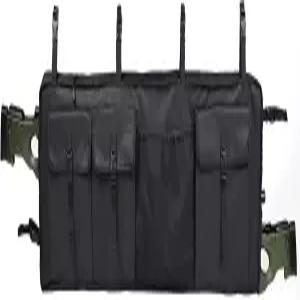 MYDAYS UTV용 더블 건 랙 개선된 스타일의 총기 운반 소총 케이스 후면 보관 가방 롤 케이지 화물 정리함