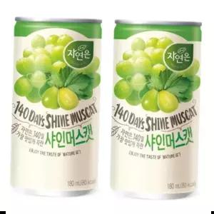 샤인머스캣음료 웅진 자연은 샤인머스캣 x 60캔 180ml (30캔x2박스입)