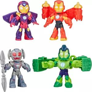 언맨과 그의 멋진 친구 마블 언 아머 피규어 팩 3인치 액션 3세 이상 소년 및 소녀용 장난감 플레이