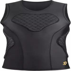 TUOYR 남자 축구 패딩 압축 셔츠 야구 가슴 보호대 갈비뼈 조끼 하트 가드 스턴럼 언더셔츠 럭비 하키