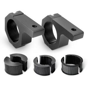 Nilight 90020B 2팩 마운팅 브래킷 키트 LED 오프로드 라이트 수평 막대 튜브 클램프 루프 롤 케이지 홀더, 2년 보증, 블랙