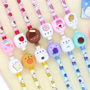 초등 몰랑이 피규어 12본 필기구 펜 연필 세트 2탄