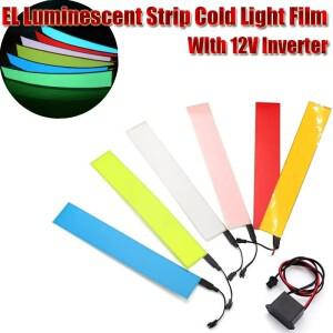 12V  EL 콜드 라이트 시트 초박형 장식 스트립 분위기 30.3x5.3cm 장식 조명 콜드 라이트 스트립 백라이트