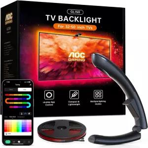 32-50인치 TV용으로 동기화되는 TV LED 백라이트 센서가 장착된 RGB 교체 스트립 라이트 거실 장식 남성