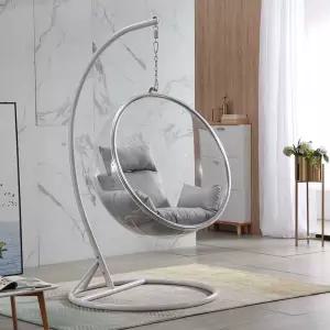 투명 아크릴 의자 화장대 행잉 모던미드센추리 등받이