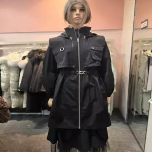 [에고이스트] 백 레터링 포인트 벨티드 코트  ER1WC-261