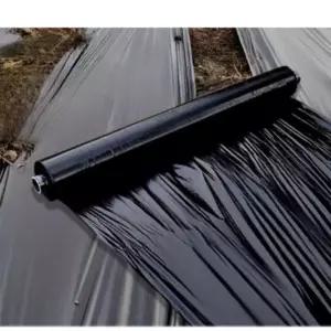 농업용 멀칭 필름 검은색 잡초 방지 온실 덮개 두꺼운 단열 보습 과수원 텃밭 비닐하우스용 식물 보호 플라스틱 매트 효과적 관리