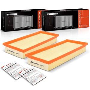 메르세데스-벤츠 S550 2012-2017, SL550 2013-2020, CLS550, E550, GL450, GLS550, G63 AMG, GL63 S63 AMG 등과 호환되는 A-프리미엄 2-PC 엔진 에어 필터