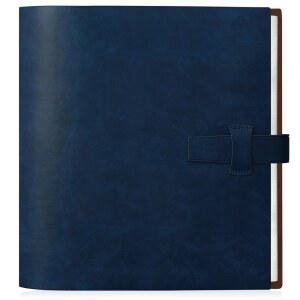 [미국배송] 아트매그 사진 앨범 8X10 100장 사진 두꺼운 가죽 커버 앨범 20장의 PCS 크래프트 필기 용지 포함 가족 결혼 기념일을 위한 가로 (파란색)