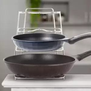 후라이팬정리대 일체형 냄비거치대 주방 수납정리 랙 냄비정리대 주방정리소품 주방정리 후라이팬거치대